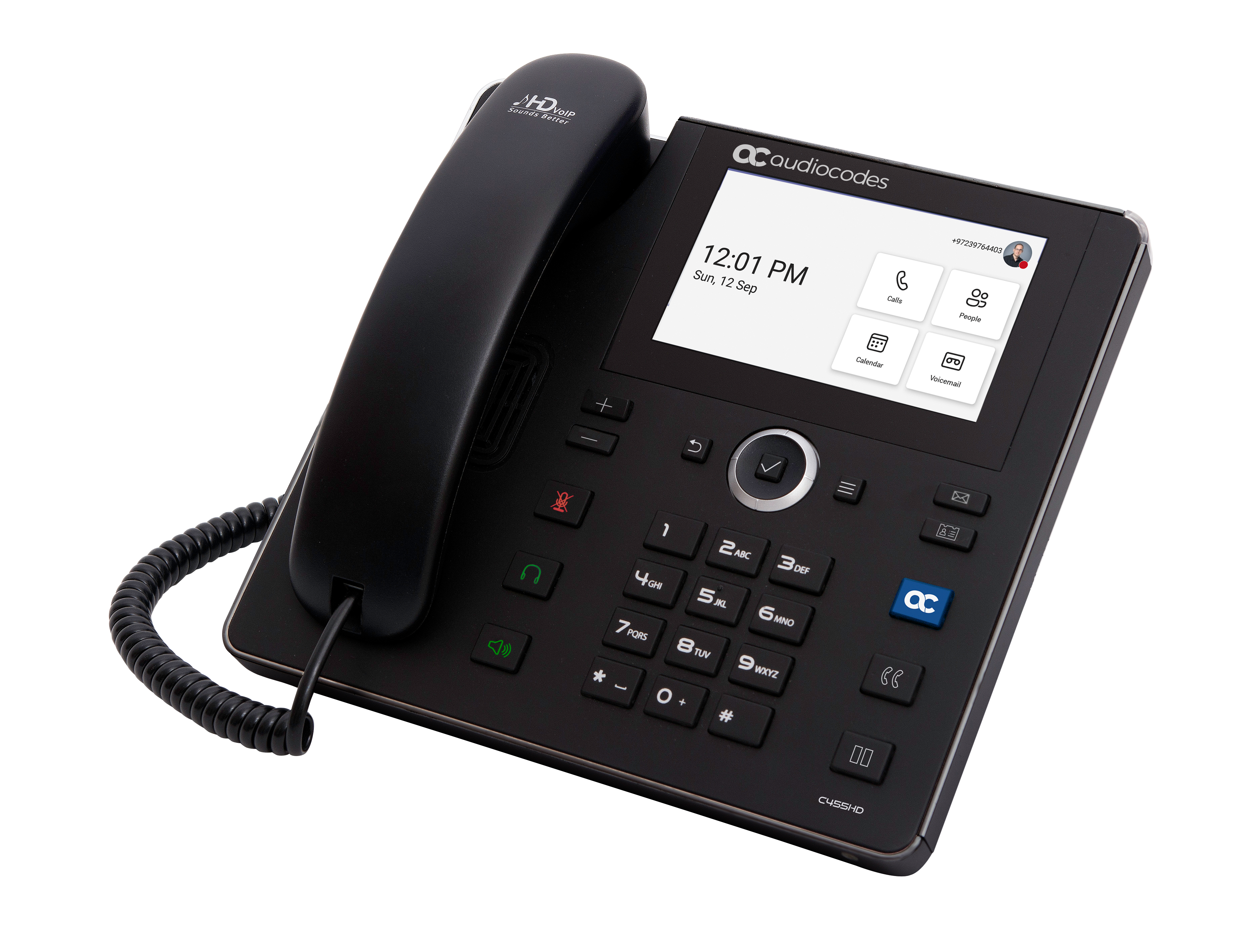 Teams C455HD IP-Phone PoE GbE black