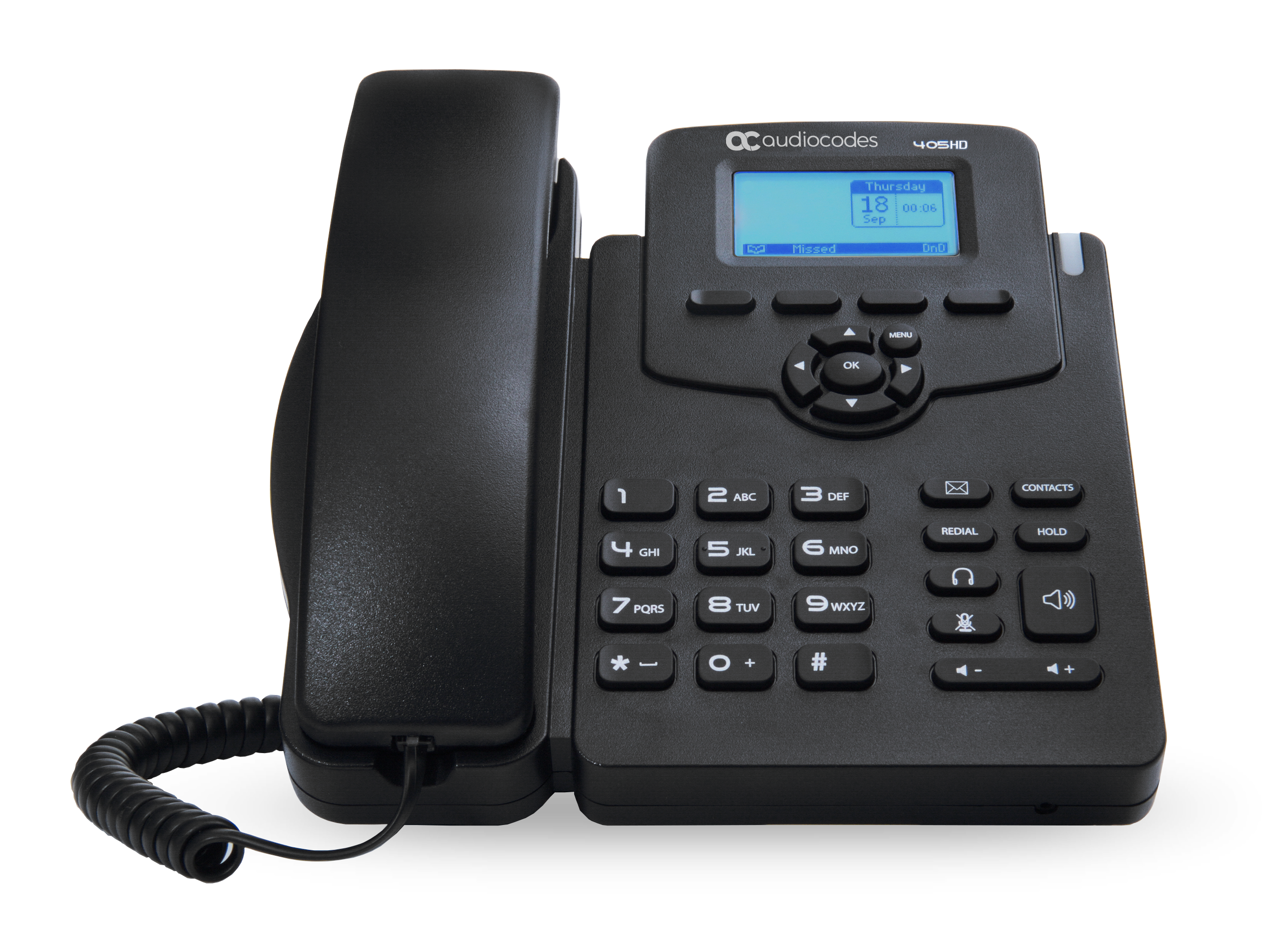 AudioCodes 405HDG GbE SFB Lync IP Phone PoE Black